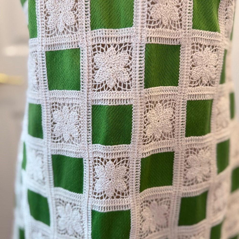 English Factory Crochet Patchwork Shift Dress NWT - image 4